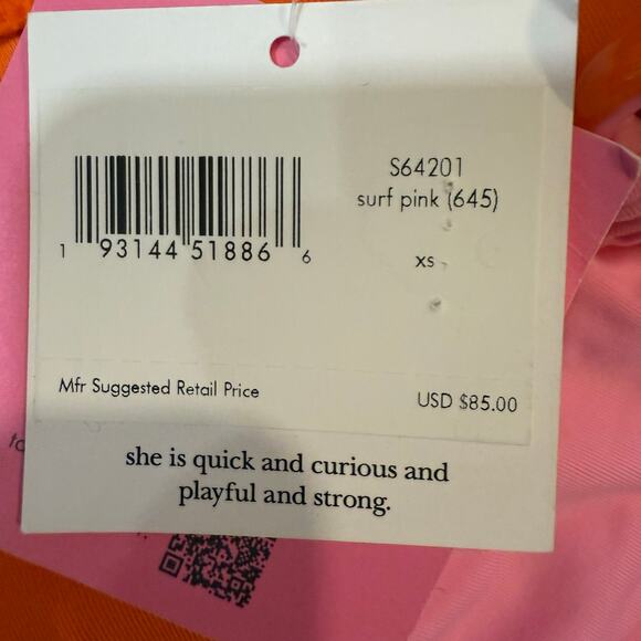 Kate Spade New York Surf Pink O-Ring Bikini Bottoms Sz XS NWT - Picture 7 of 13